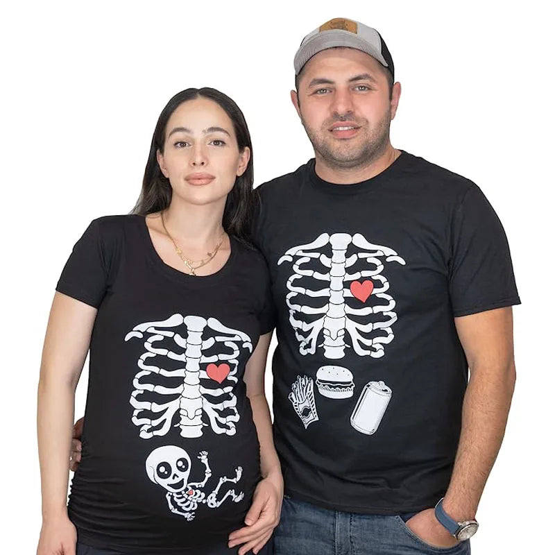 Skeleton Funny Couple Shirts