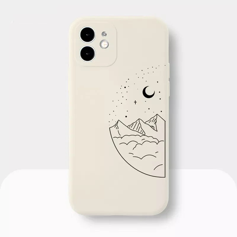 Sun and Moon Couple Phone Case
