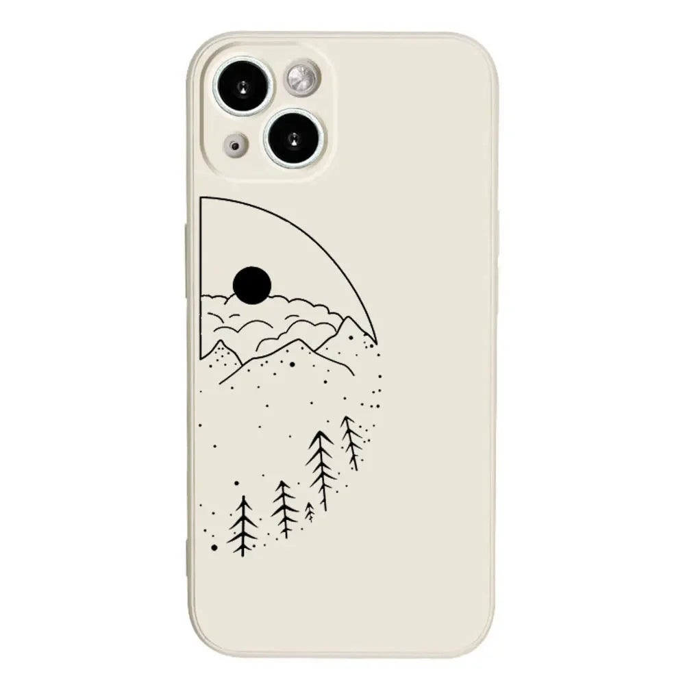 Sun and Moon Couple Phone Case