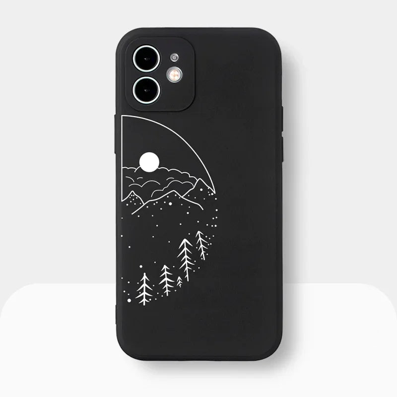 Sun and Moon Couple Phone Case
