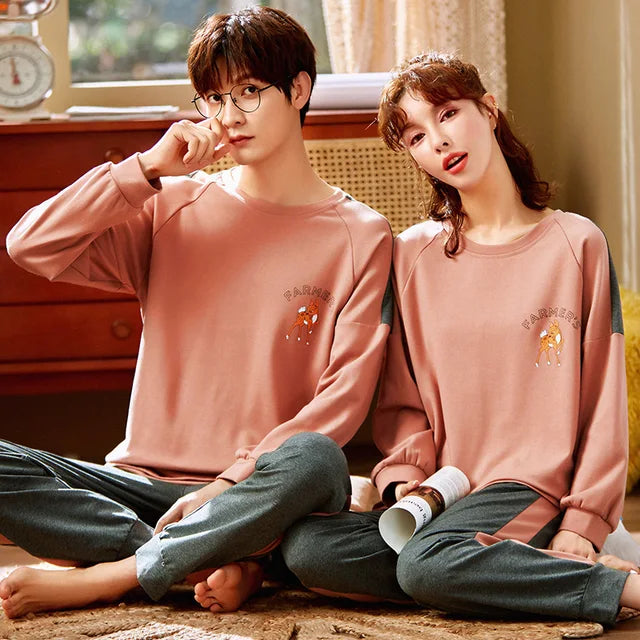 Couple Velvet Pajama Set