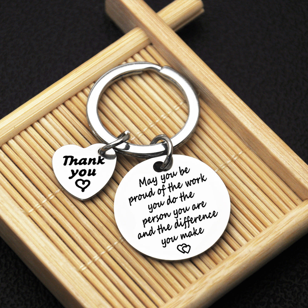 Thank You Couple Keychain