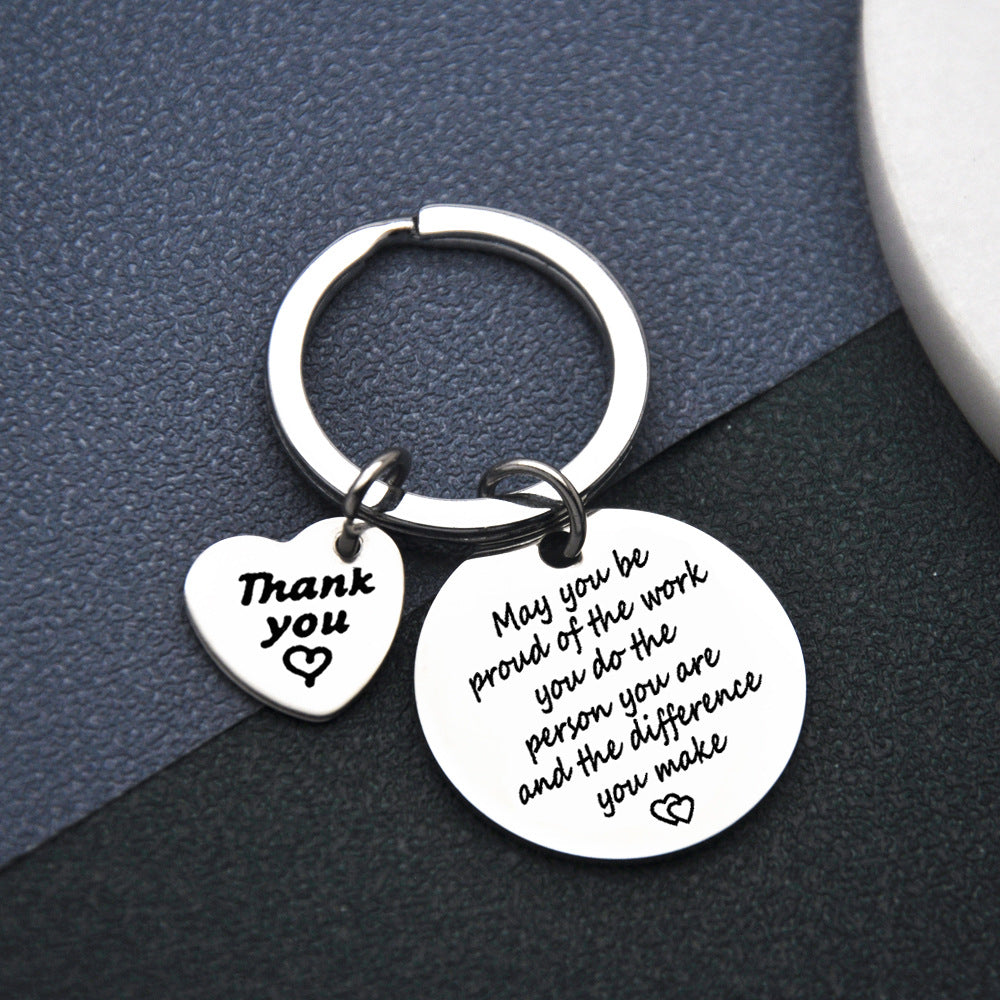 Thank You Couple Keychain
