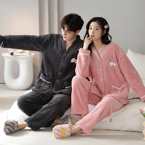 Velvet Pajamas Set for Couples