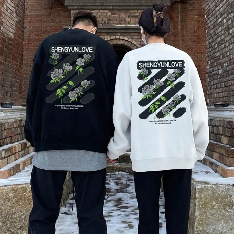Flower Couple Sweatshirts