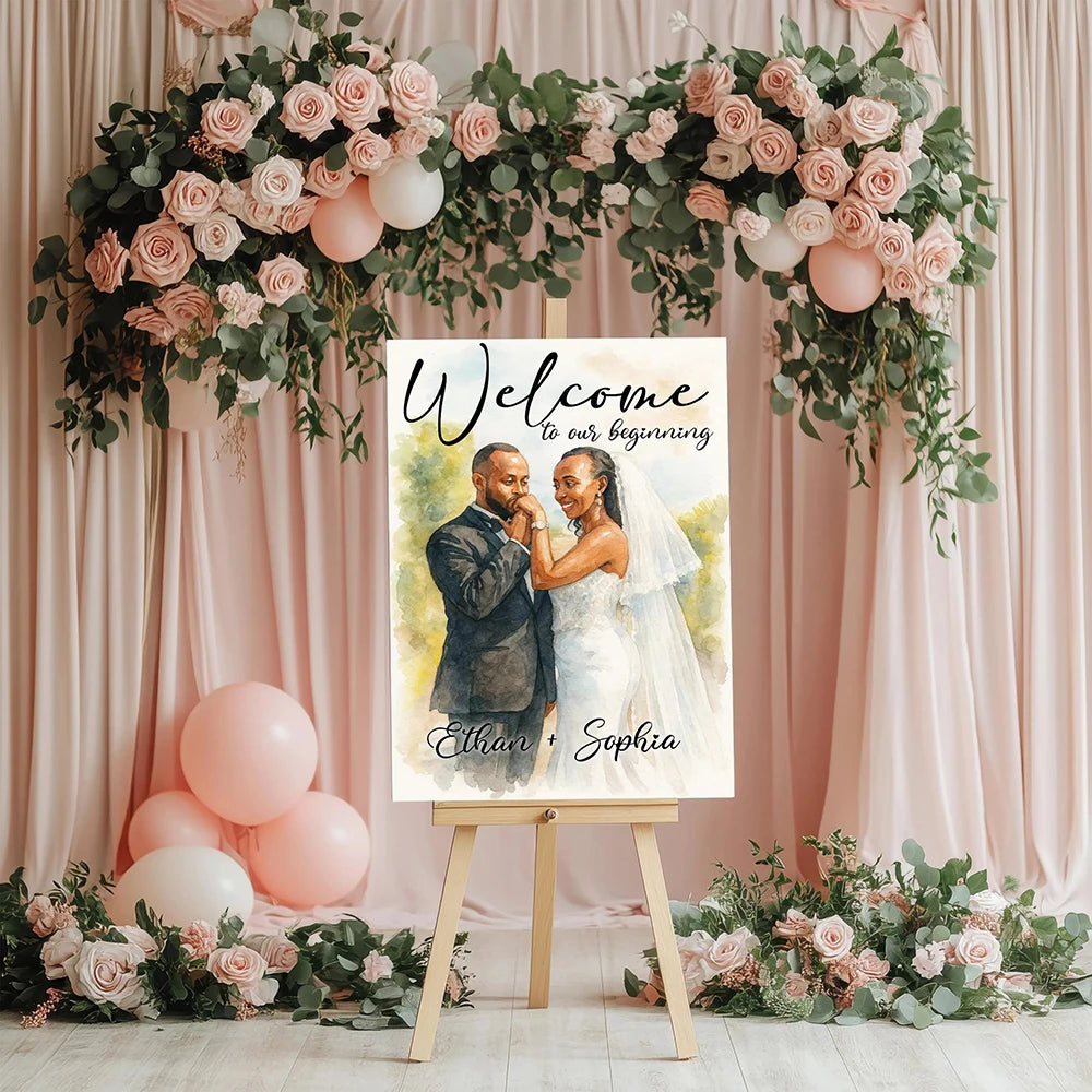 Welcome to our Beginning Wedding Sign