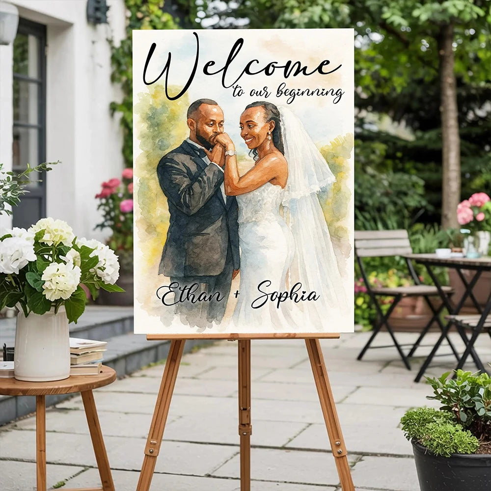 Welcome to our Beginning Wedding Sign