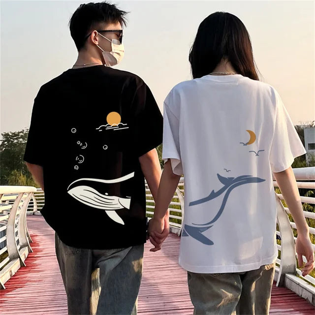 【more jude】 韓国人気★ Lovely couple t-shirt Just you and me Matching Couple Tshirt by iberry's