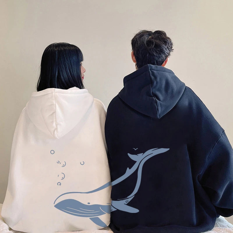 Whale Hoodies For Couples