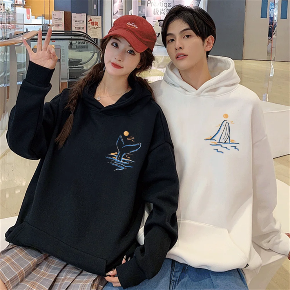 Whale Matching hoodies for Couples