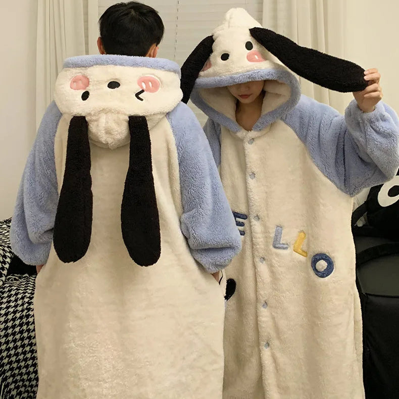 White Dog Couples Onesies