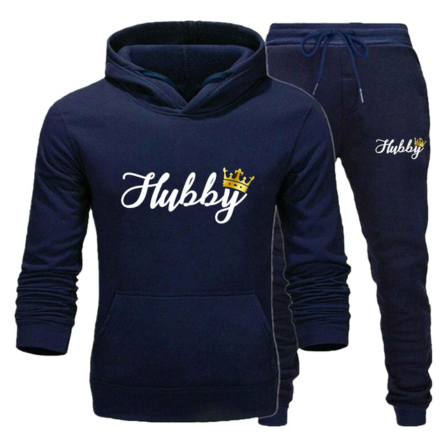 Wifey Hubby matching couple tracksuits
