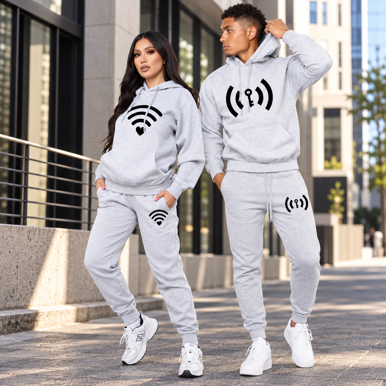 Wifi matching tracksuits for couples
