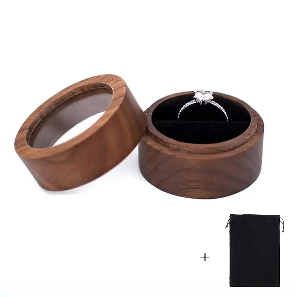 Wood Wedding Ring Box