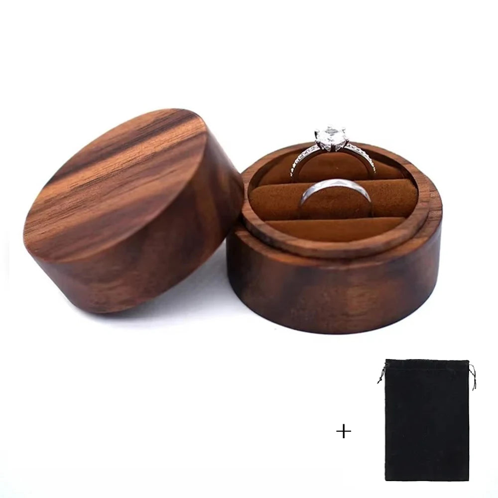 Wood Wedding Ring Box