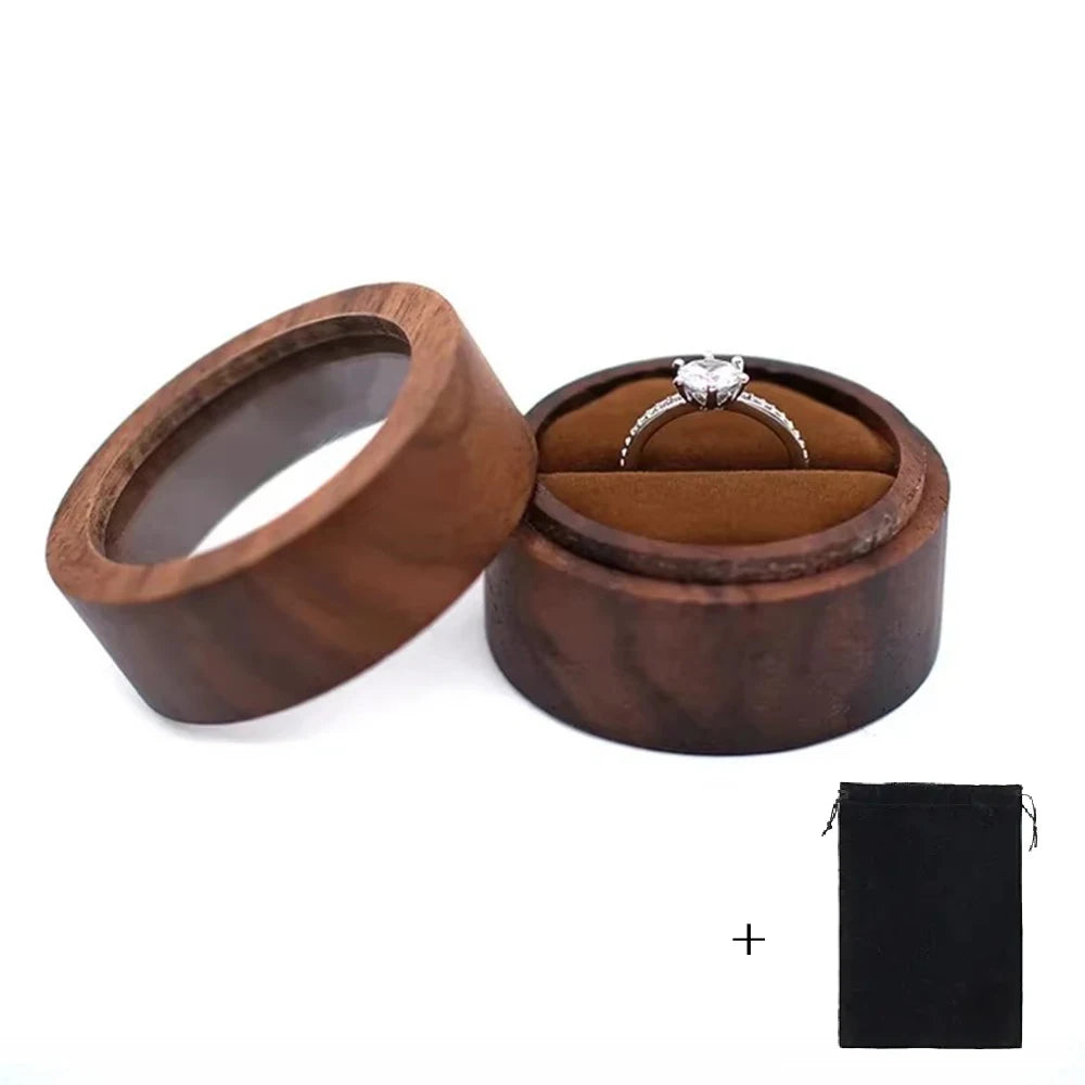 Wood Wedding Ring Box