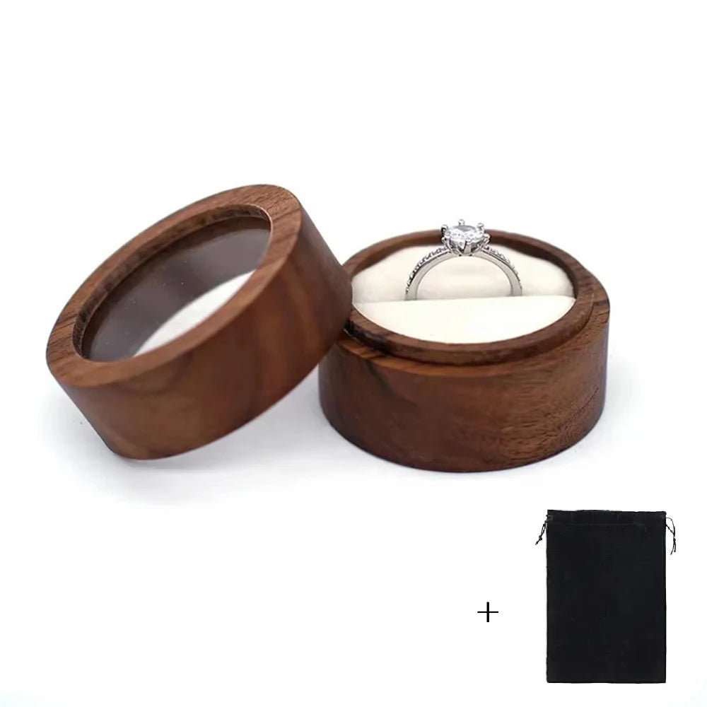 Wood Wedding Ring Box