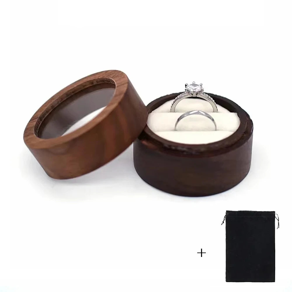 Wood Wedding Ring Box