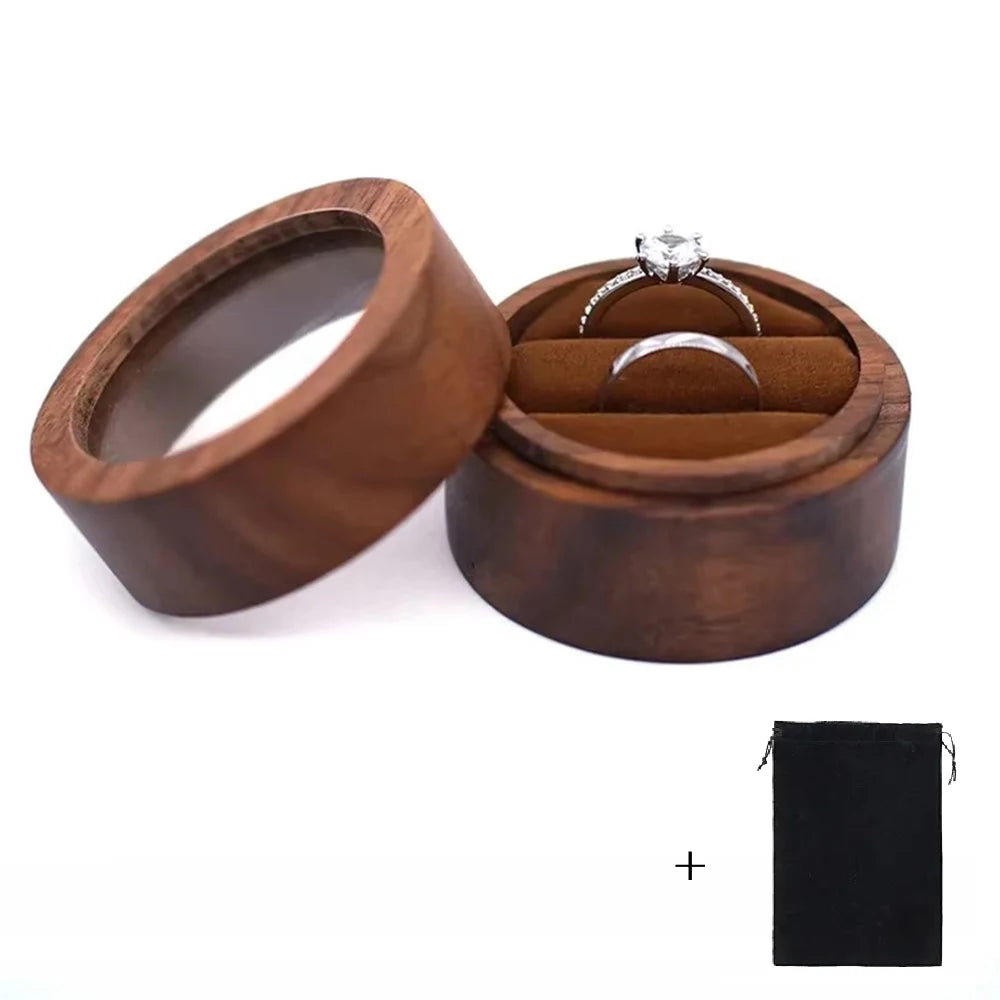 Wood Wedding Ring Box