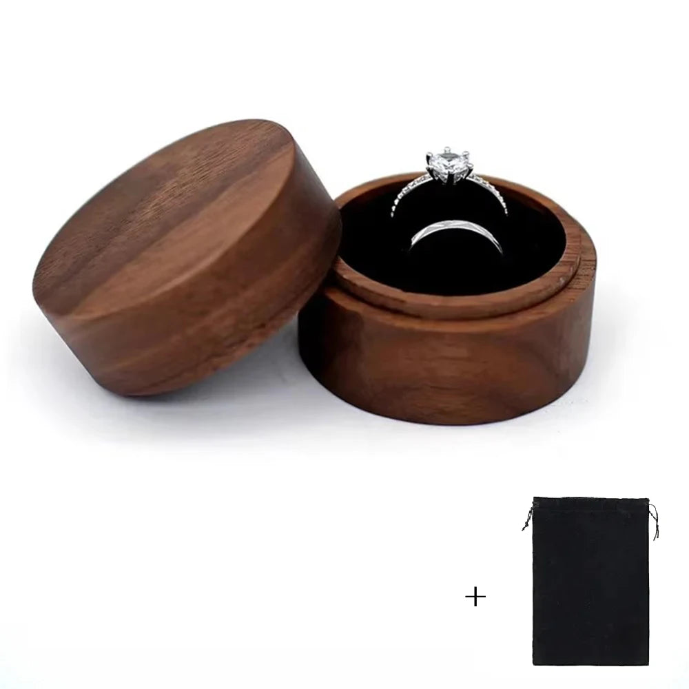 Wood Wedding Ring Box