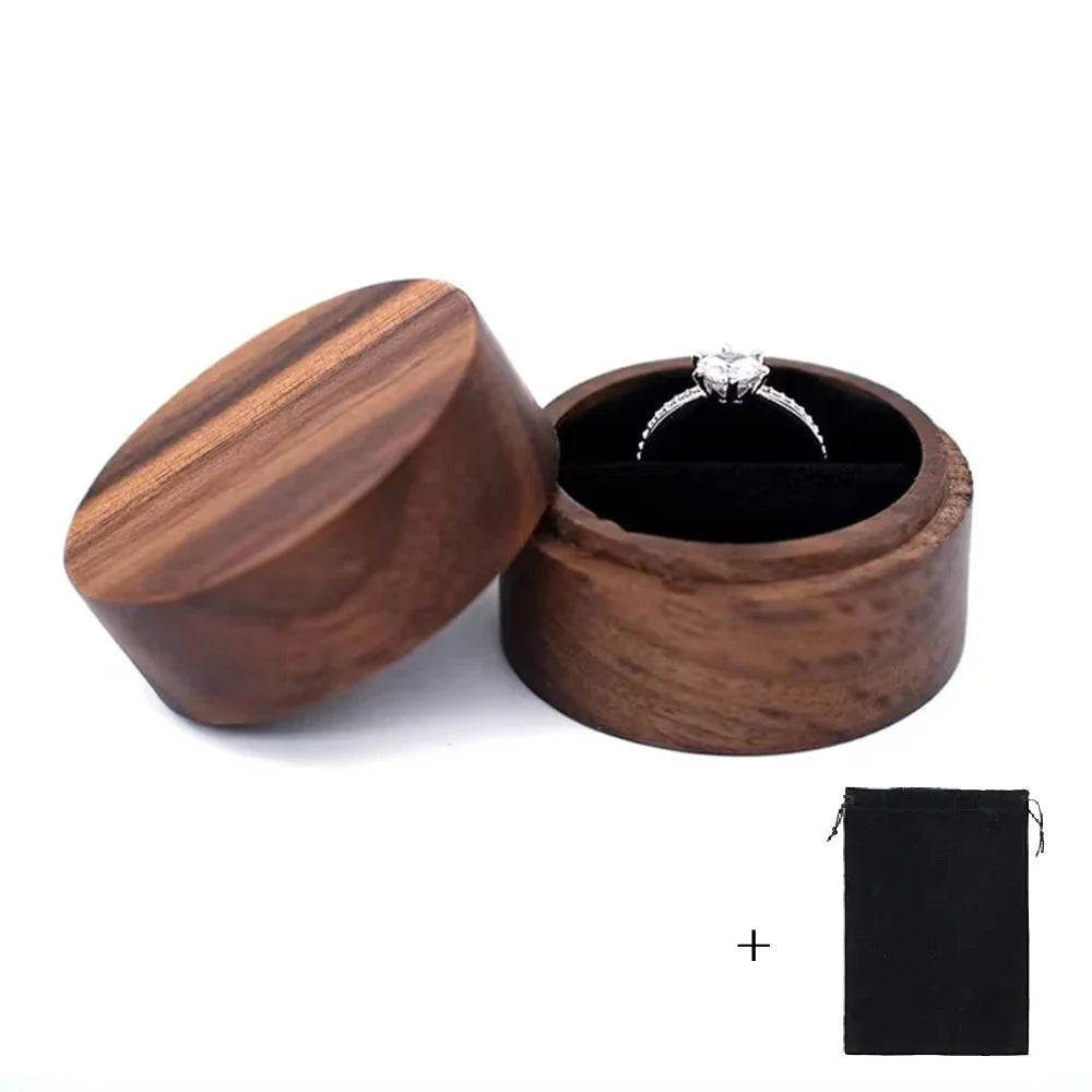 Wood Wedding Ring Box