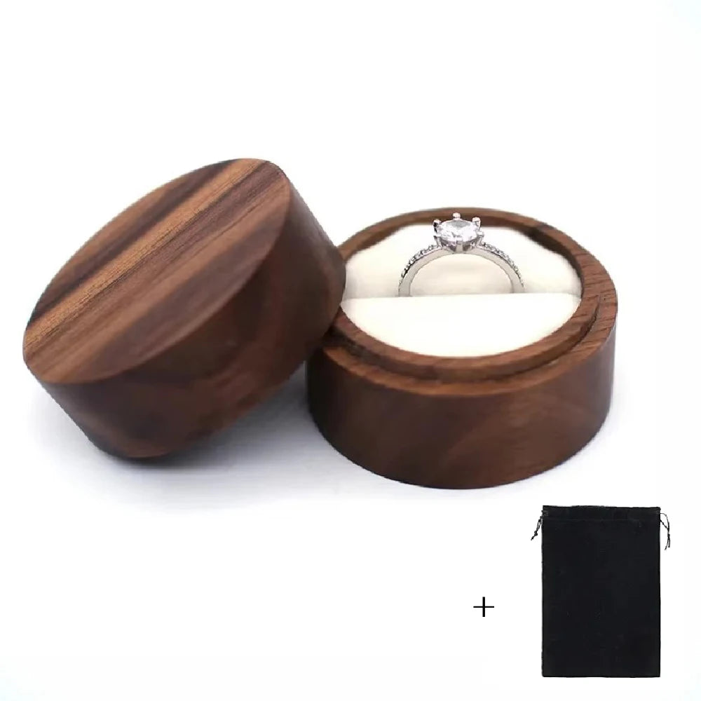 Wood Wedding Ring Box