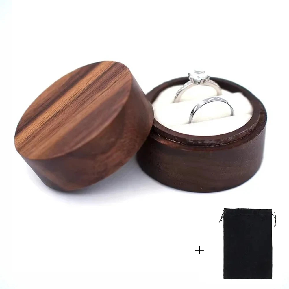 Wood Wedding Ring Box