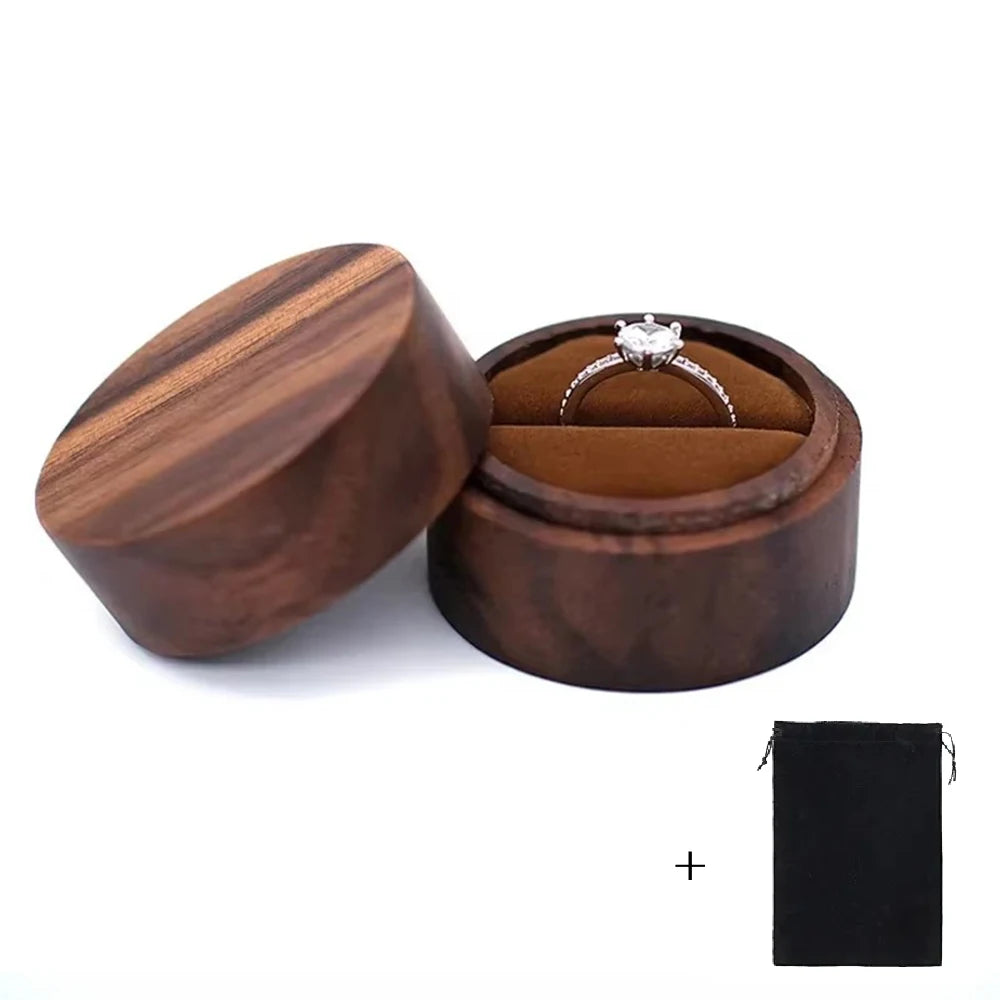 Wood Wedding Ring Box