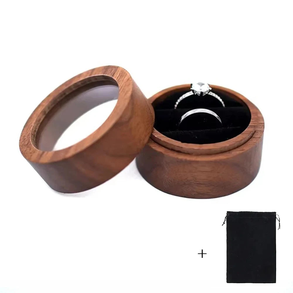 Wood Wedding Ring Box