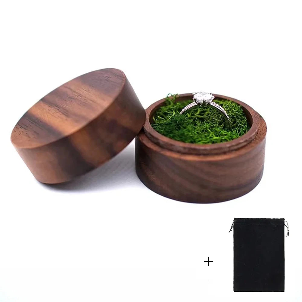 Wood Wedding Ring Box