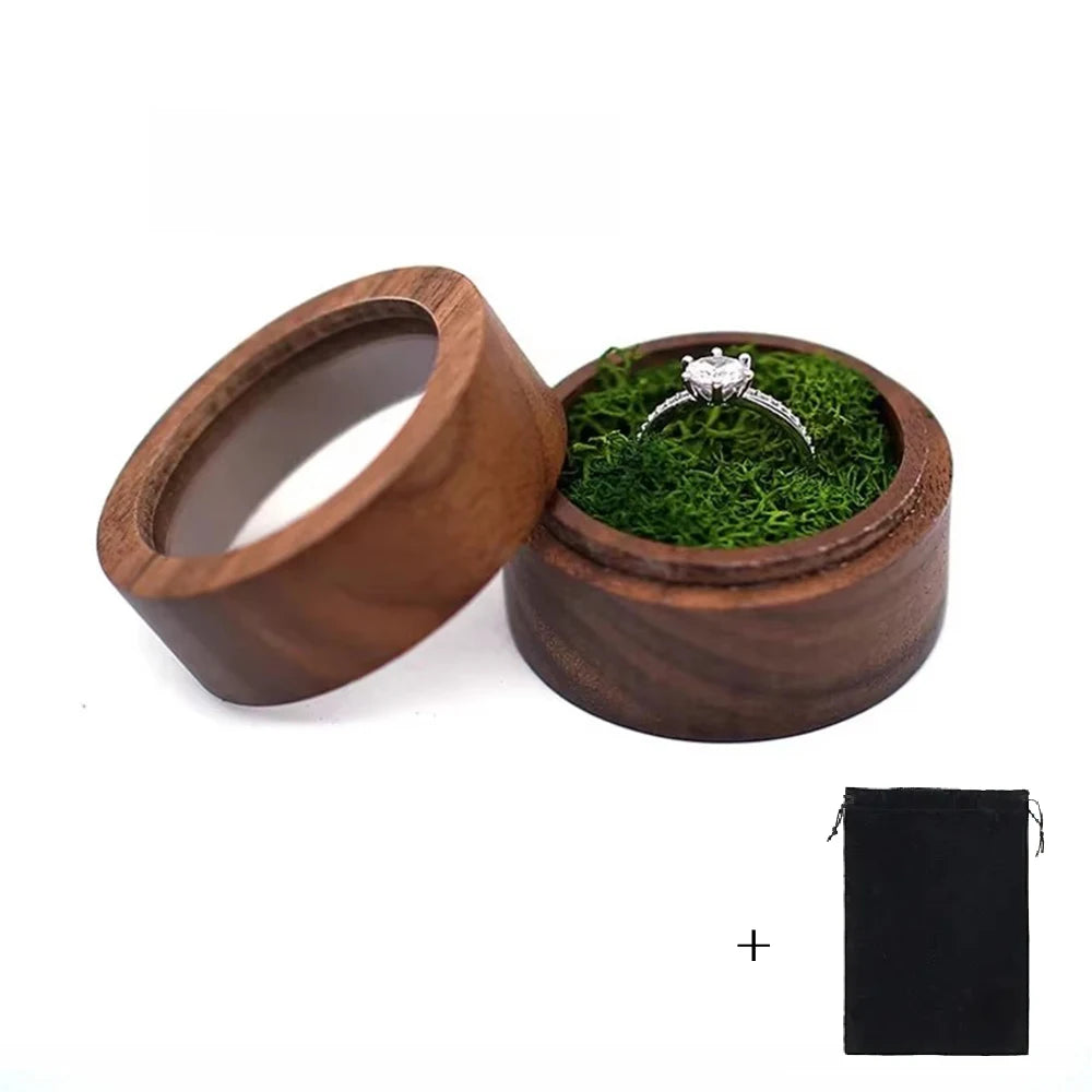 Wood Wedding Ring Box