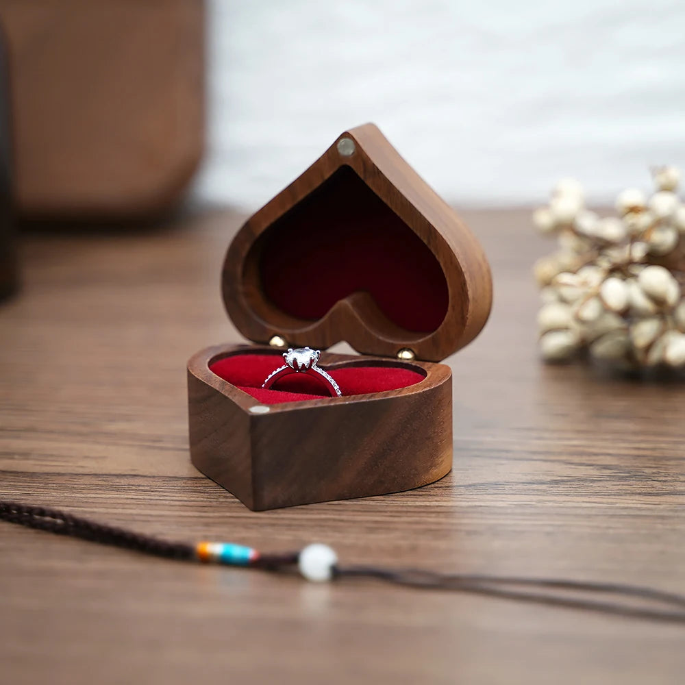 Wooden Engagement Ring Box