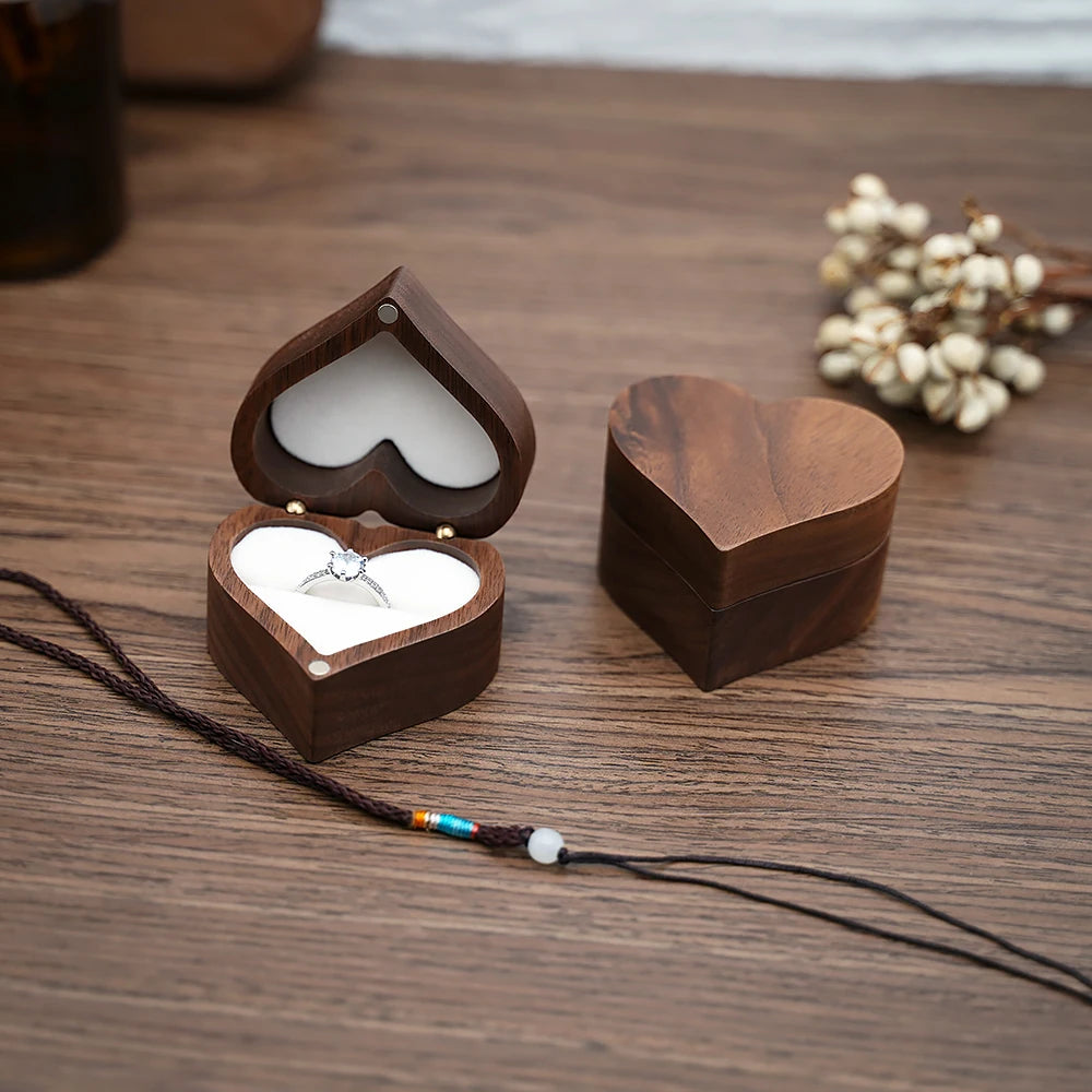 Wooden Engagement Ring Box