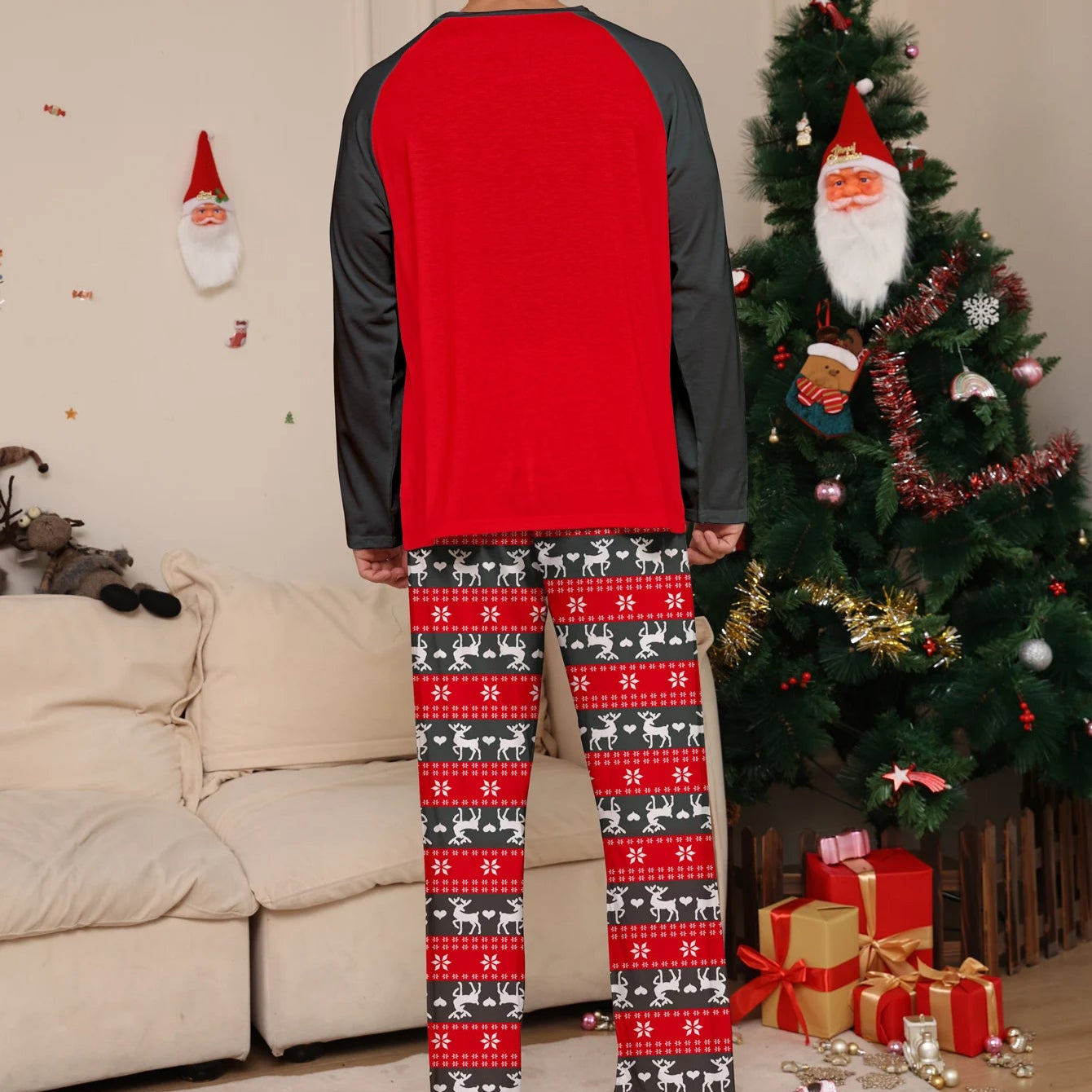 Black and Red Christmas Pajamas