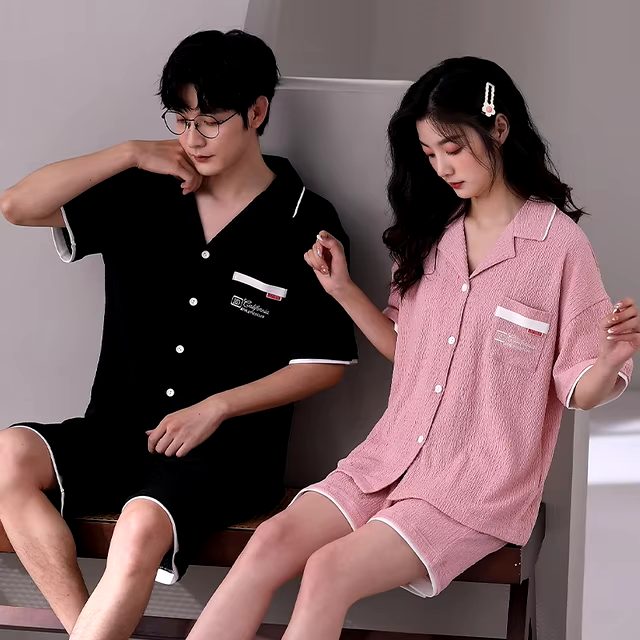Black Pink Matching Pajama Sets My Couple Goal