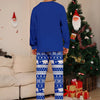Blue Christmas Pajamas Couples
