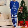 Blue Christmas Pajamas Couples