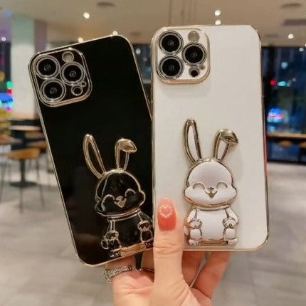 couple phone case Bunny Cloud Case White / For iPhone 11 Pro