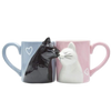 Kiss cat coffee couple mug set