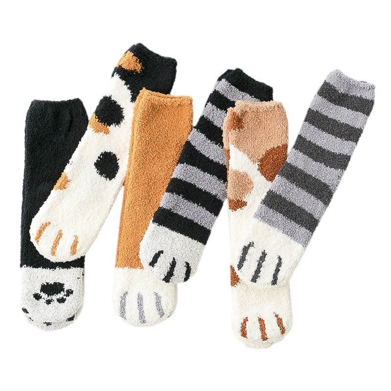 Cat paw socks for couples