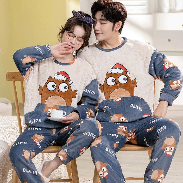 Matching Couple Winter Pajamas
