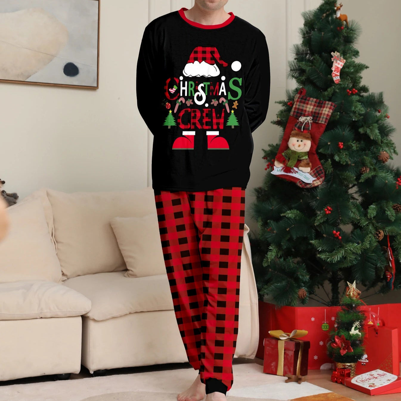 Christmas Pajama Couple