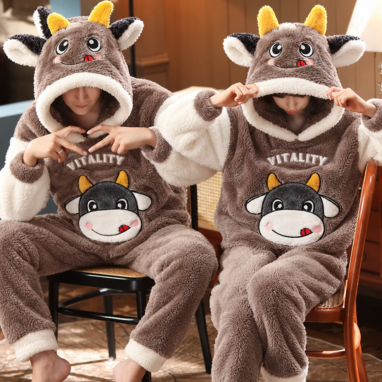 Cow Onesie for Couples