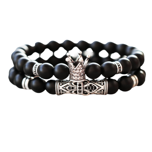 Couple crown bracelets deals