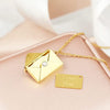 Envelope Necklace with Letter