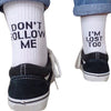 Follow funny couple socks