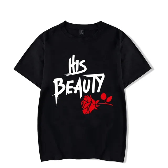 His Beauty Her Beast Shirts My Couple Goal Black Her XL