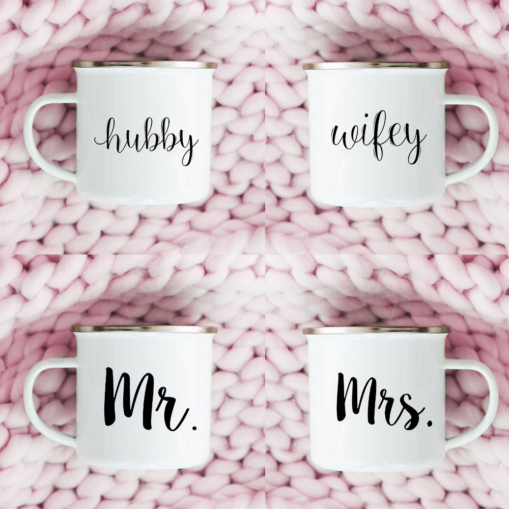 Hubby and Wifey Mugs