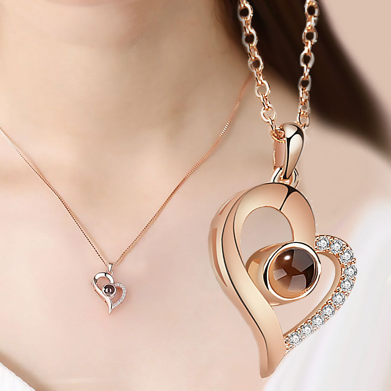 i love you in 100 languages necklace My Couple Goal