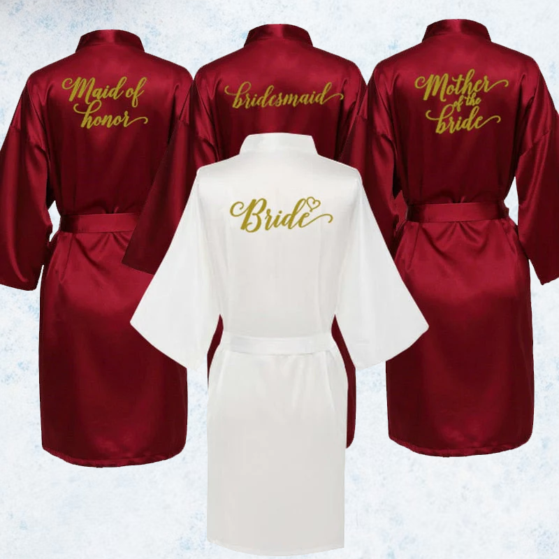 Satin Robes for Bridesmaids